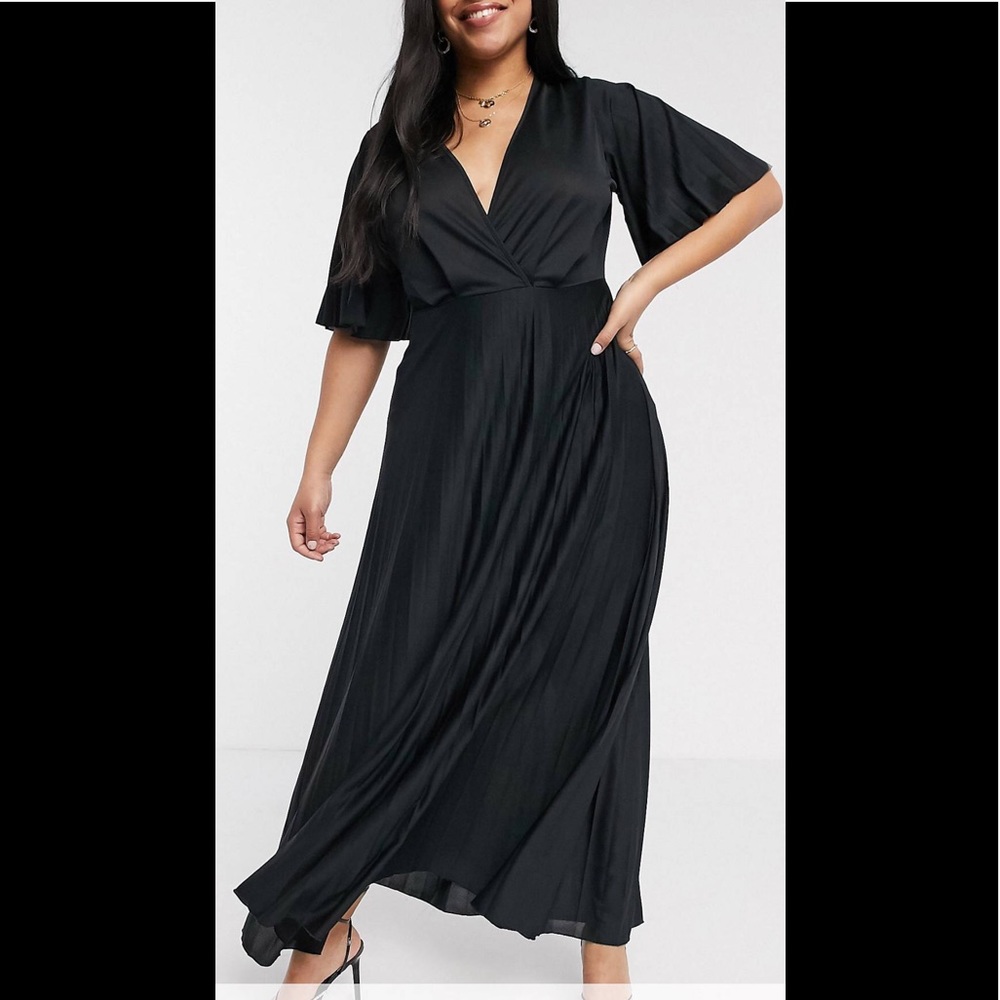 ASOS pleated maxi dress